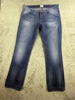 Hudson Jeans Women's Faded Blue Straight Leg Jeans